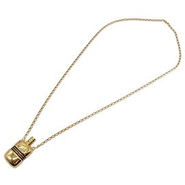 Colar com motivo de garrafa de metal Gucci Dourado