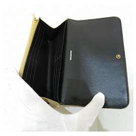 Balenciaga-Balenciaga Leather Long Wallet 601479-Golden