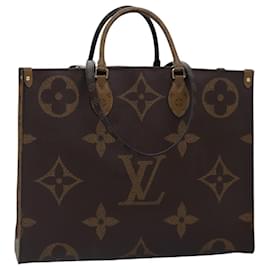 Louis Vuitton-LOUIS VUITTON Monogram Reverse On-the-go GM Tote Bag M44576 LV Auth 89080A-Monogram