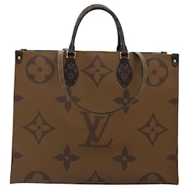Louis Vuitton-LOUIS VUITTON Monogram Reverse On-the-go GM Tote Bag M44576 LV Auth 89080A-Monogram