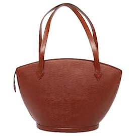 Louis Vuitton-LOUIS VUITTON Epi Saint Jacques Shopping Shoulder Bag Brown M52263 Auth 87790-Brown