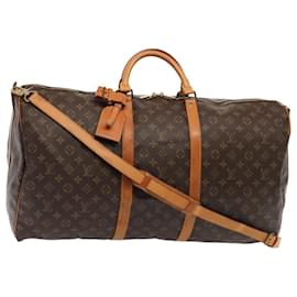 Louis Vuitton-LOUIS VUITTON Monogram Keepall Bandouliere 60 Boston Bag M41412 LV Auth 88924-Monogram