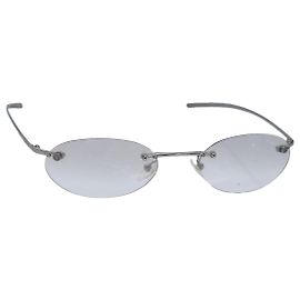 GUCCI Sunglasses metal Silver Auth ar12508 Silvery