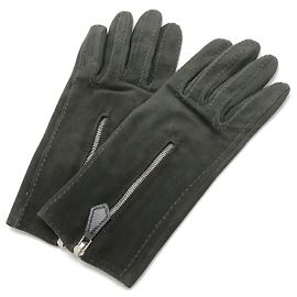 Hermès Hermes Suede Gloves Dark grey