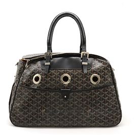 Goyard Sac Chien Uro PM Pet Carrier Bag Black