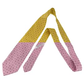 Salvatore Ferragamo-Salvatore Ferragamo Silk Necktie-Yellow