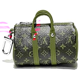 Louis Vuitton-Louis Vuitton Monogram Mini Keepall Key Holder Pouch M01521-Brown