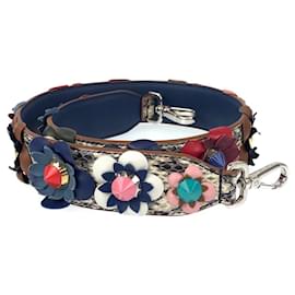 Fendi-Fendi Flower Leather Plastic Strap-Multiple colors