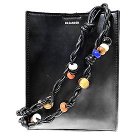 Jil Sander Tangle Small Beads Shoulder Bag Black