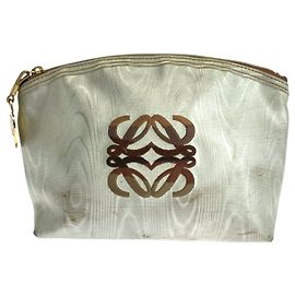 Loewe Anagram Nylon Makeup Pouch White