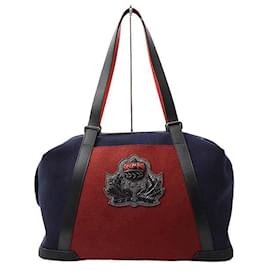 Christian Louboutin-Christian Louboutin Felt Boston Bag-Blue