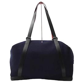 Christian Louboutin-Christian Louboutin Felt Boston Bag-Blue