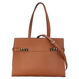 Sac à main en cuir Delvaux Tempete GM marron Marron