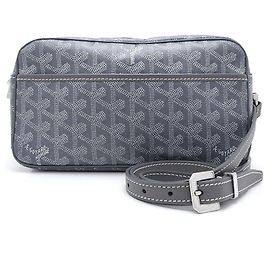 Goyard Cup Vert PM PVC Leather Shoulder Bag Grey