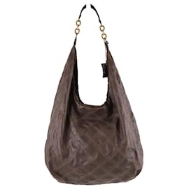 Lanvin-Leather shoulder bag-Brown