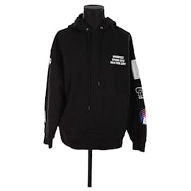 Alexander Wang Schwarzer Baumwollpullover Schwarz