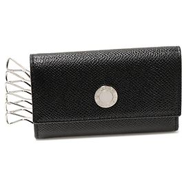 Autre Marque Bvlgari Grain Calf Leather Classico Key Case 20234 Black