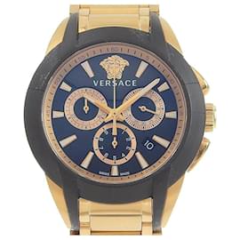 Versace-Versace Men's Quartz Watch Black Dial Chronograph-Black