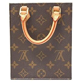Louis Vuitton-Louis Vuitton Petit Sac Plat Monogram 2way Bag-Brown