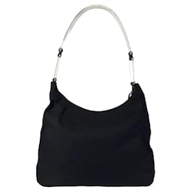 Prada-Prada Tessuto Nylon Shoulder Bag Black-Black