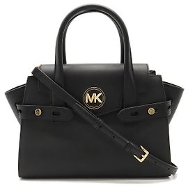 Borsa a tracolla media Carmen di Michael Kors Nero