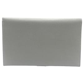 Hermès-Hermes R.M.S Tutankhamun Leather Long Wallet-Grey