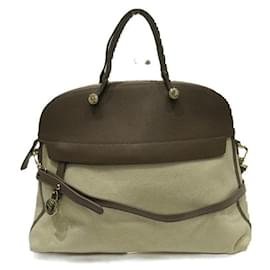 Autre Marque-Furla Piper Canvas 2WAY Handbag Beige-Other