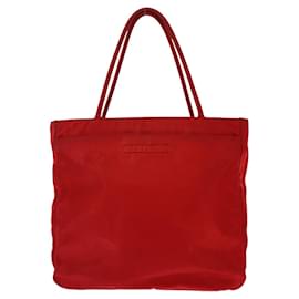 Prada-Prada Nylon Tessuto Logo Tote Bag-Red
