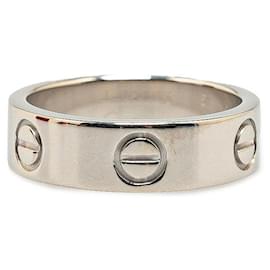 Autre Marque-Cartier K18WG White Gold Love Ring #51-Other