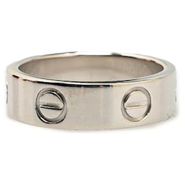 Autre Marque-Cartier K18WG White Gold Love Ring #51-Other