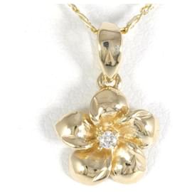 Autre Marque-14K Yellow Gold Zirconia Necklace-Other
