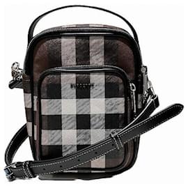 Autre Marque-Burberry Nova Check 2WAY PVC Leather Messenger Bag-Other
