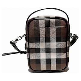Autre Marque-Burberry Nova Check 2WAY PVC Leather Messenger Bag-Other