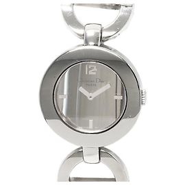Dior Malice Round Face Quartz Watch CD022110 Silvery