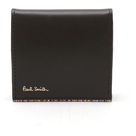 Monedero de cuero a rayas Paul Smith 873301 P750 Castaño