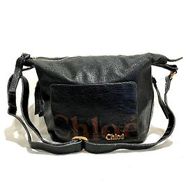Chloé Borsa a spalla in pelle Chloe Eclipse Nero