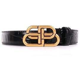 BALENCIAGA  Belts T.cm 85 Leather Black