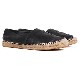 SAINT LAURENT  Espadrilles T.EU 39 Leather Black