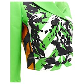 Christian Dior-Christian Dior 2022 Runway Green Fantaisie Animalier Cropped Jacket Fr34 Xs-Green