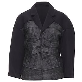 Comme Des Garcons Giacca Blazer Scuba Nera Patchwork Comme Des Garçons anni '90 S Nero