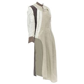 Rare Comme Des Garcons Vintage 1998 Runway Patchwork Inside Out Bias Coat S Brown Beige