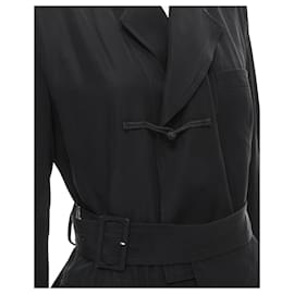 Comme Des Garcons-Vintage Comme Des Garcons 1988 Black Chinese Knot Semi Detached Hem Blazer S-Black