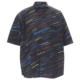 camicia nera boxy BALENCIAGA Nero