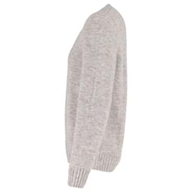 Apc-A.P.C. Crewneck Jumper in Grey Wool-Grey