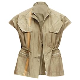Hermès-HERMES Jean Paul Gaultier vest jacket -Green,Khaki