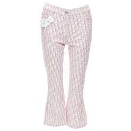 Pantaloni rosa Y2K di CHRISTIAN DIOR Galliano Rosa