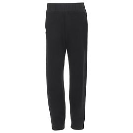 Bottega Veneta Schwarze Baumwoll-Sweatpants mit breitem Bein und schwerem Baumwollbund It48 M Schwarz