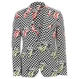 Comme Des Garcons-Runway Comme Des Garcons Homme Plus Ss2006 Rolling Stones Lips Blazer Jacket S-Black