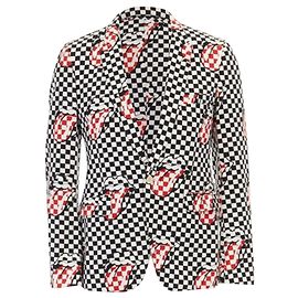 Comme Des Garcons Blazer Rolling Stones Lips Comme Des Garçons Homme Plus Ss2006 S Preto