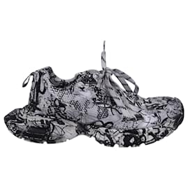 Balenciaga-Balenciaga 3XL Extreme Graffiti Low-Top Sneakers in Multicolor Polyurethane-Multiple colors,Other